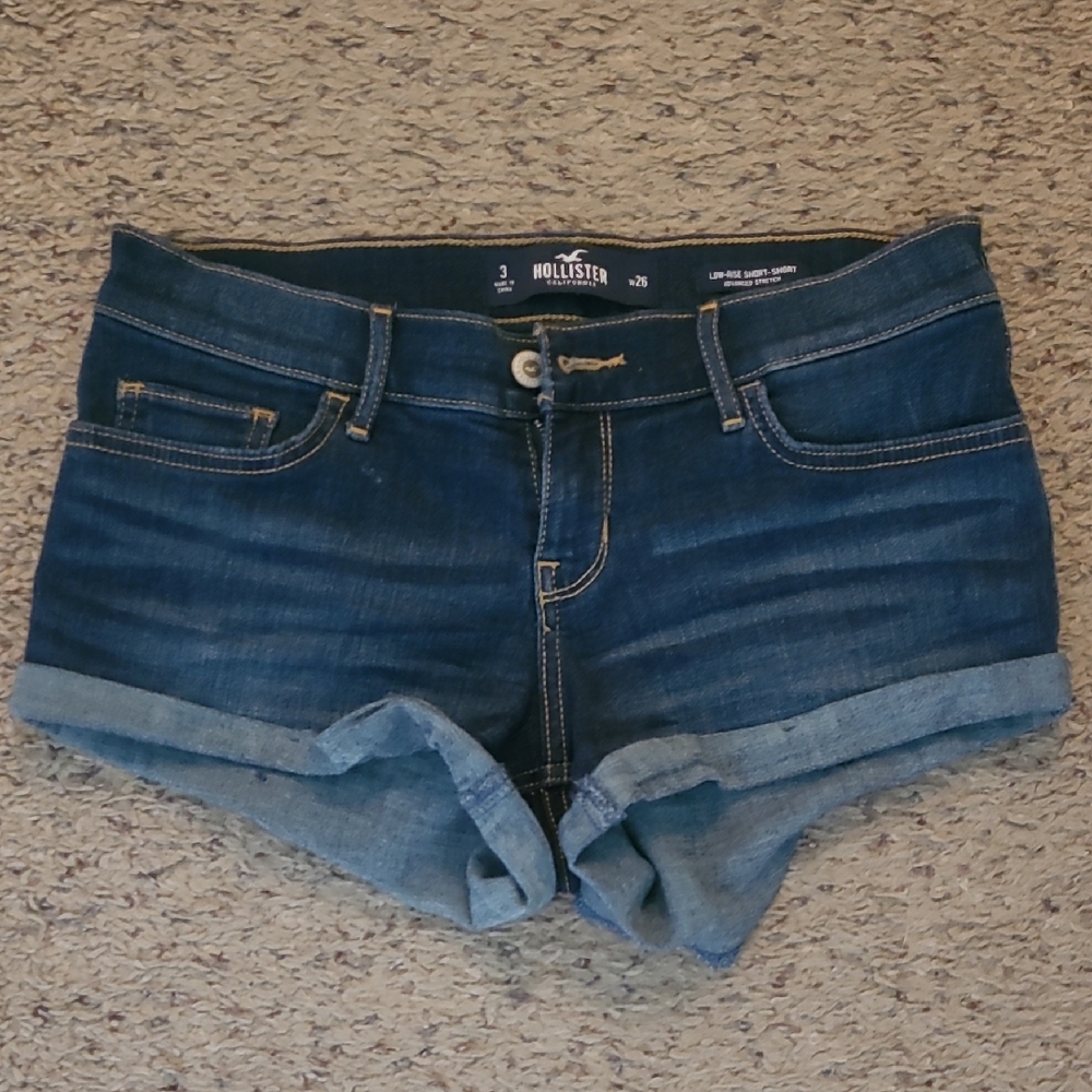 Hollister Blue Jean Shorts Classic Denim Style